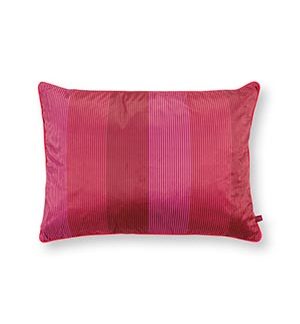 Cushion multi stripe red