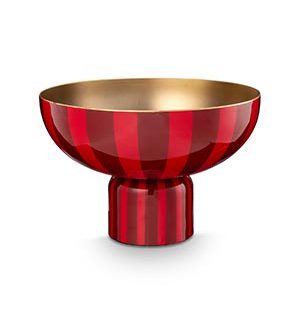 High tray metal striped red