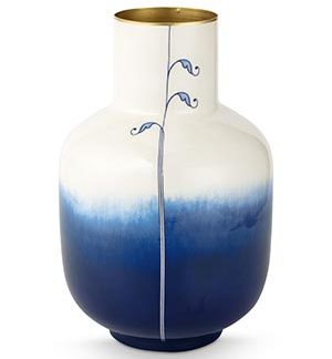 Vase metal Pip & the blue bird