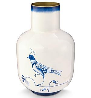 Vase metal Pip & the blue bird