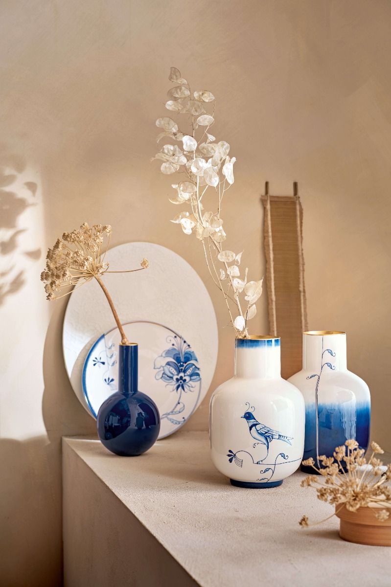 Vase metal Pip & the blue bird - Image 2