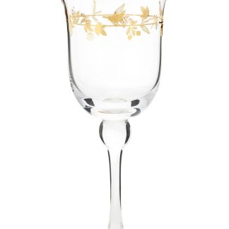 Wine glass winter wonderland