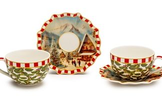 Hollies Set of 2 cups & saucers