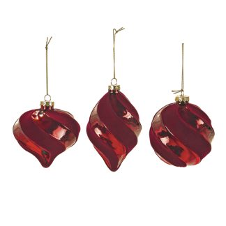 Bauble velvety glass