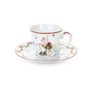 Storia di natale cup & saucer set of 2