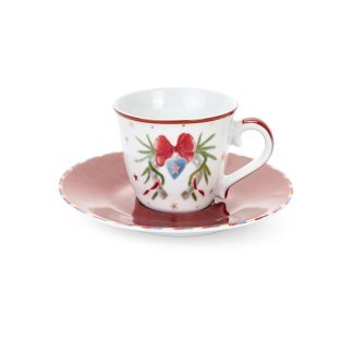 Storia di natale cup & saucer set of 2