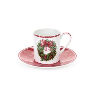 Storia di natale cup & saucer set of 6