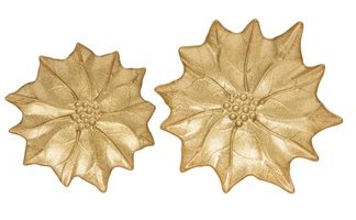 White elegance set of 2 glass dishes