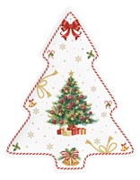Chrtistmas tale tree shaped plate