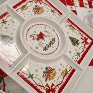 Christmas tale serving platter