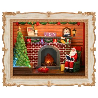 Photo frame xmas scene