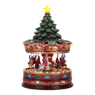 Carousel with tree led