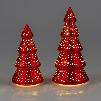 DECO RED TREE 20CM