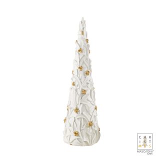 Xmas tree white gold 38cm