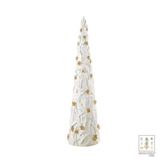 Xmas tree white gold 48cm