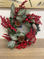 Wreath red hollies