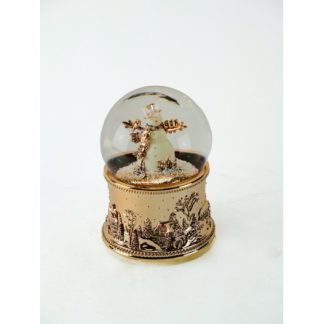 Snowglobe snowman gold