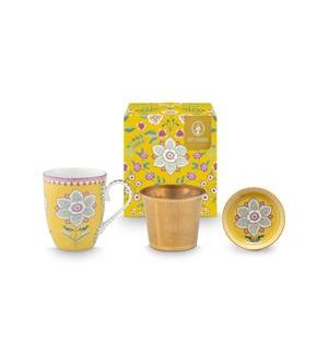 Lily & lotus tea for one yellow