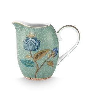 Milk jug blooming tales fantasy blue