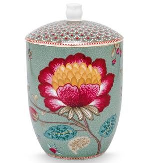 Storage jar blooming tales fantasy blue