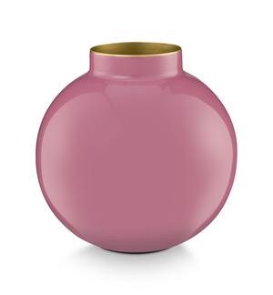 Vase metal pink 17cm