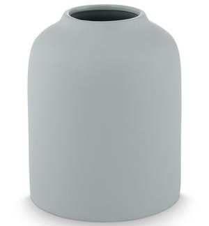 Vase ceramic matt grey 24cm