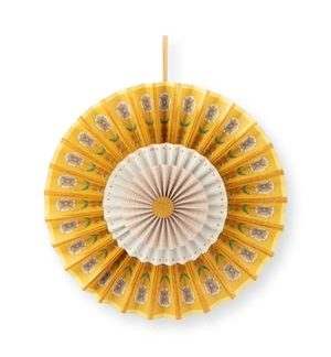 Rosette paper yellow 30cm