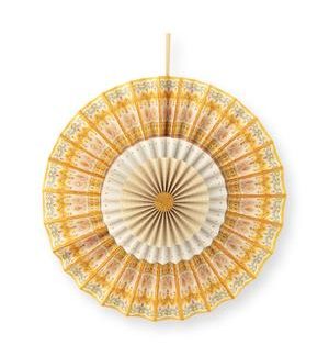 Rosette paper yellow 40cm