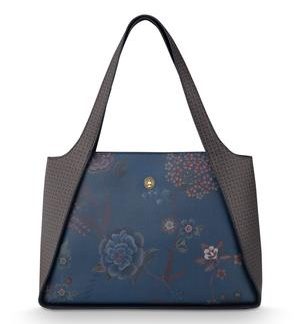 Filou shoulderbag large flower blue