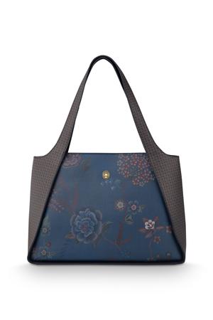 Filou shoulderbag large flower blue
