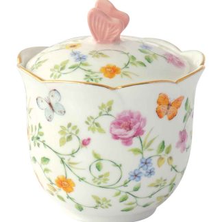 Dancing butterflies sugar bowl