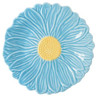 Daisy side plate 21cm blue