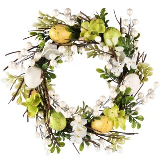 Wreath flowers eggs