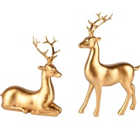 Deer standing gold