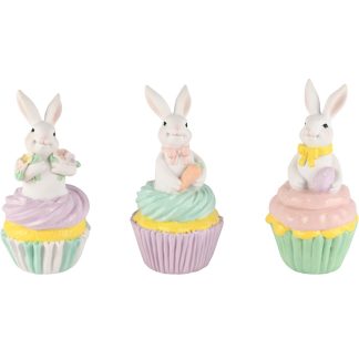 Bunny on cupcake