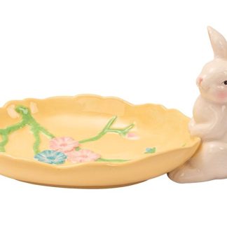 Bunny plate yellow