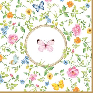 Dancing butterflies napkins