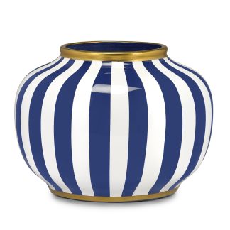 Vase blue/white