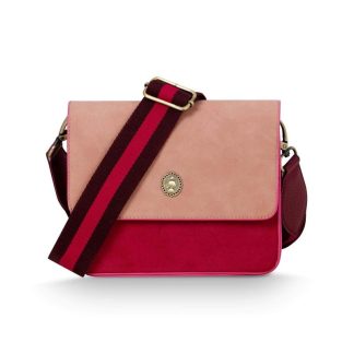 Fenna crossbody flap red small