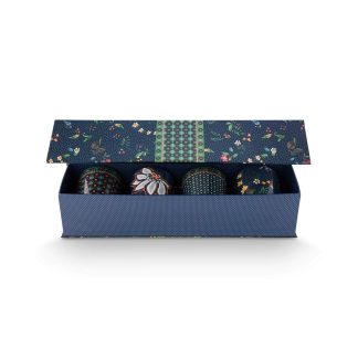 Berry blues set of 4 orientals mugs