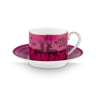 DEEREST DARLING SET OF 2 CUPS & SAUCERS