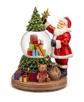Snowglobe santa tree