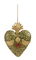 Heart green/gold