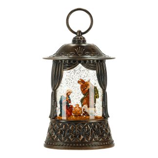 Lantern nativity water spinning led