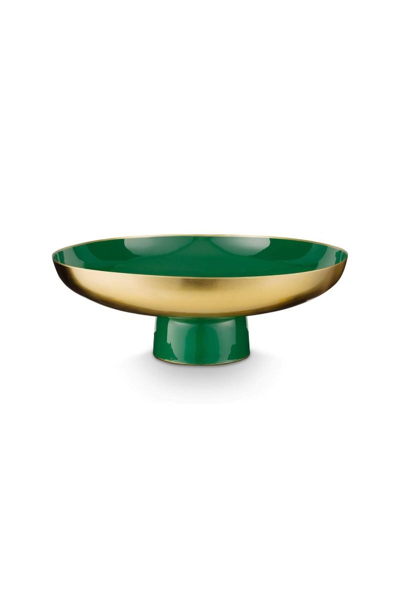 Low tray metal dark green