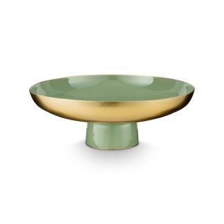 Low tray metal mid green