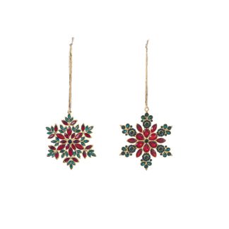 Snowflake diamond hang