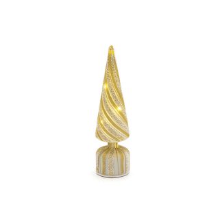 Tree rotate glass led 34cm