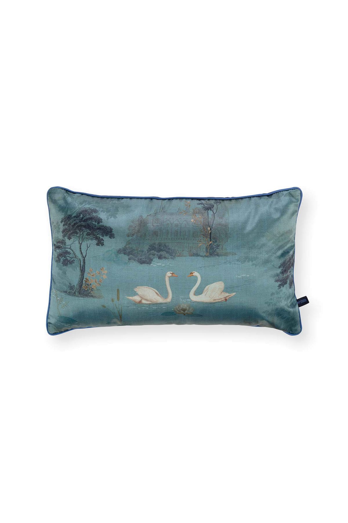 Darjeeling days blue cushion