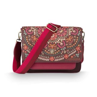 Fenna crossbody dark red medium